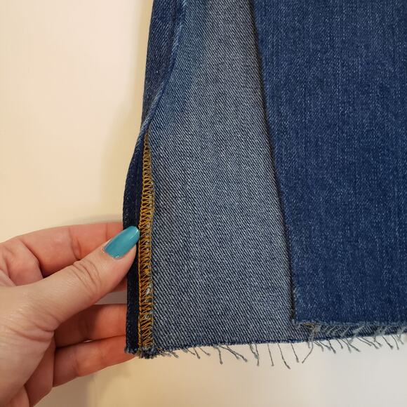 Asos Design Curve Recycled Florence Straight Leg Jeans With Side Splits Plus 28 - Picture 9 of 11